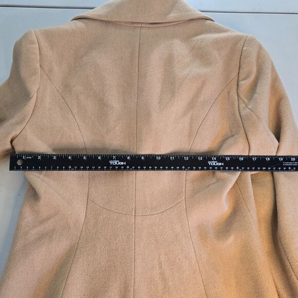 Venus Jacket Women's Size 10 Wool Blend Coat Double Button Tan - Picture 7 of 16